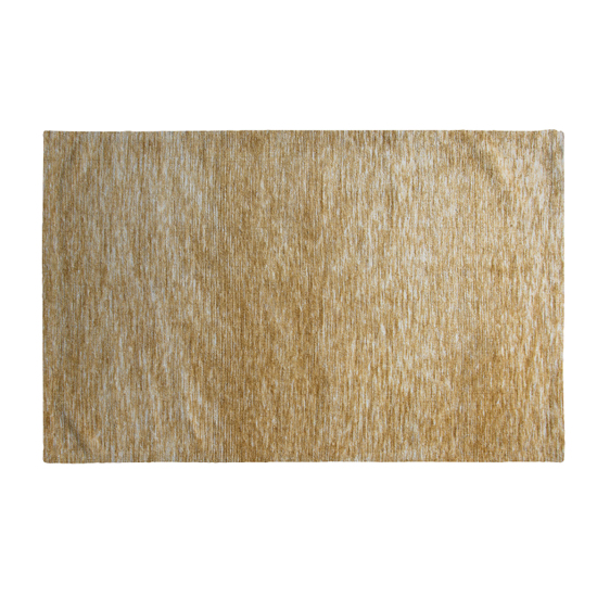 Product photograph of Elkins Rectangular Extra Large Polyester Rug In Ochre from Furniture in Fashion