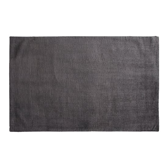 Product photograph of Elkins Rectangular Medium Polyester Rug In Charcoal from Furniture in Fashion