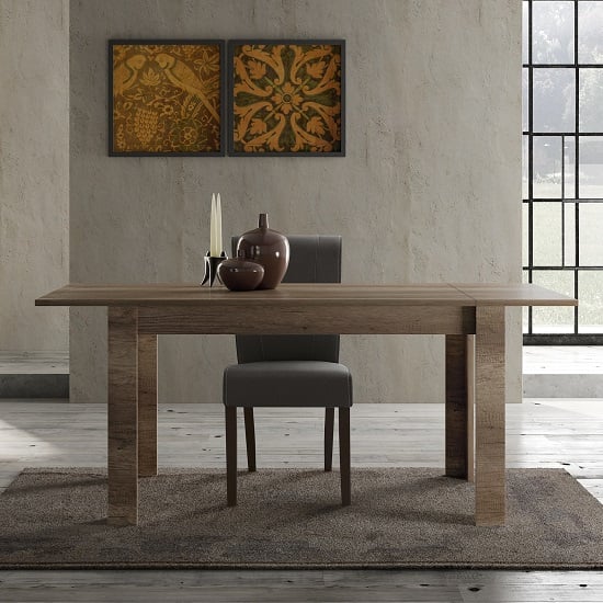 Read more about Ellie wooden extendable dining table in canyon oak