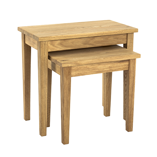 Photo of Eloy wooden set of 2 side tables in royal oak