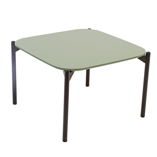 Product photograph of Elvar Square Wooden Coffee Table In Green from Furniture in Fashion