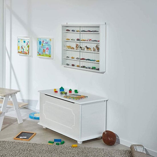 toy box in white lola toy storage