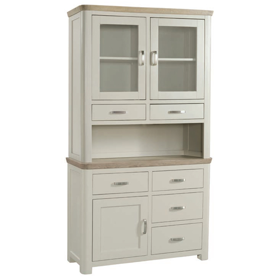 Empire Small Painted Display Cabinet With 3 Doors And 6 Drawers ...