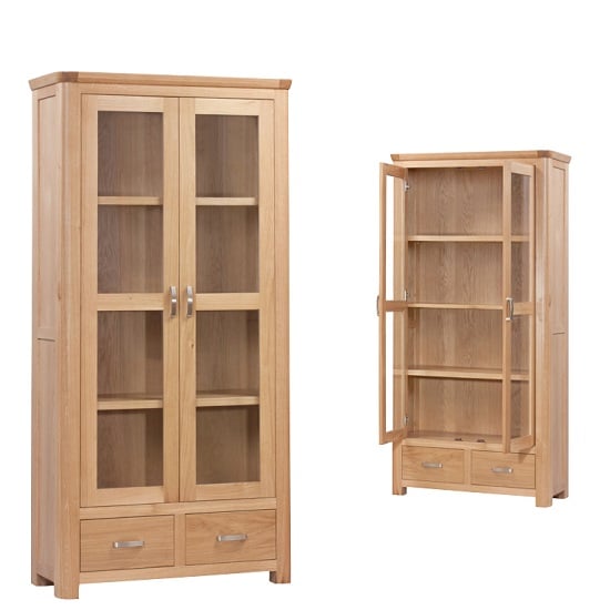 Read more about Empire wooden display cabinet with 2 doors and 2 drawers