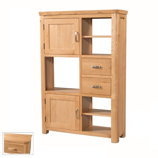 Read more about Empire wooden high display unit with 2 doors
