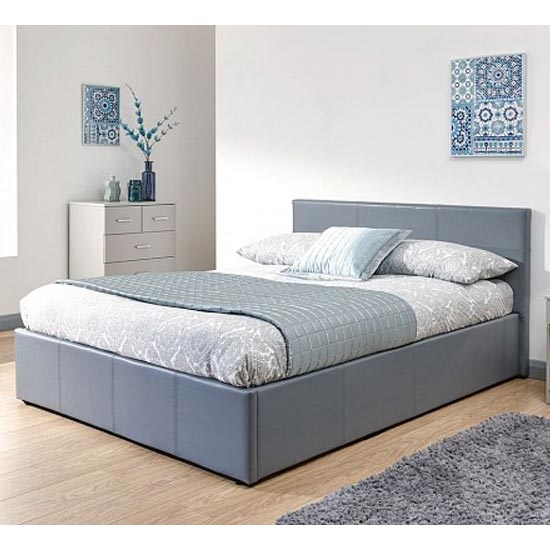 Photo of Eltham end lift ottoman double bed in grey