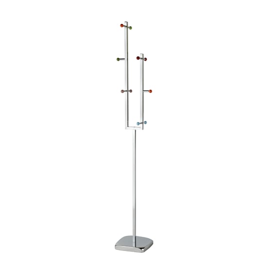 Read more about Enor metal coat stand in multi-colour with 10 hooks