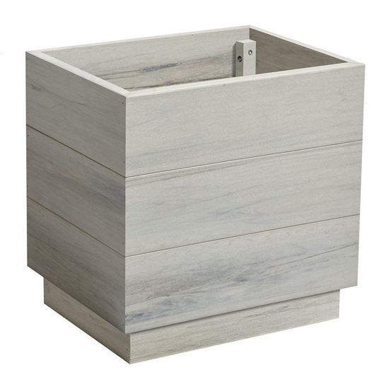 Product photograph of Etax Rectangular Wooden 45cm Planter In Whitewash from Furniture in Fashion