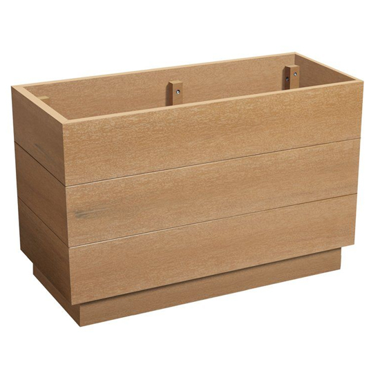Product photograph of Etax Rectangular Wooden 75cm Planter In Aged Golden Oak from Furniture in Fashion