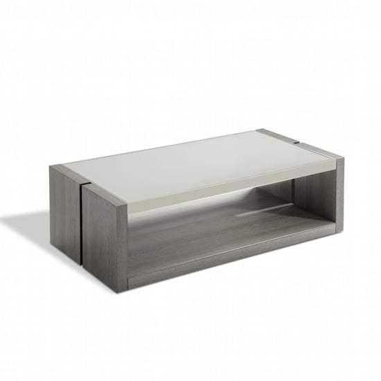 Read more about Europa glass coffee table with smokey grey base