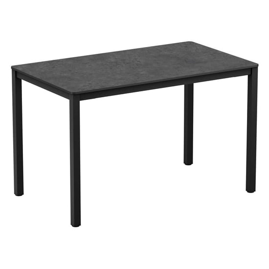 Read more about Extro rectangular wooden dining table in metallic anthracite