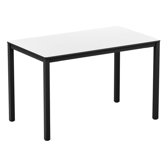 Product photograph of Extro Rectangular Wooden Dining Table In White from Furniture in Fashion