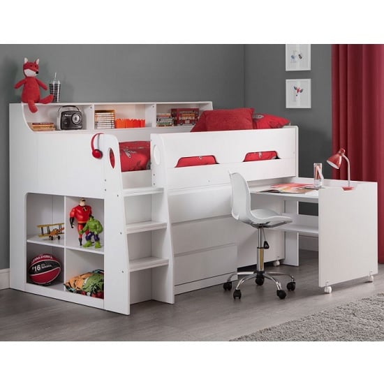 childrens bed with desk