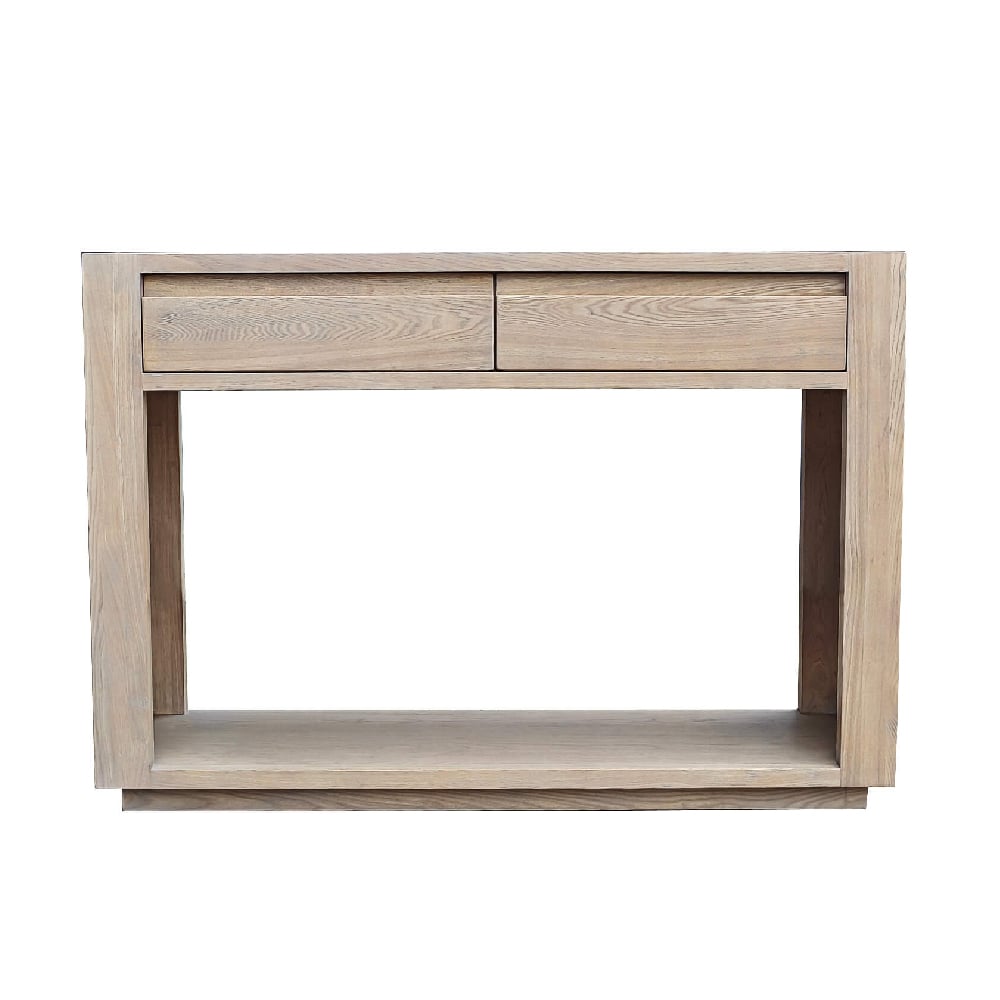 Product photograph of Fenwick Wooden Rectangular Console Table In Natural from Furniture in Fashion