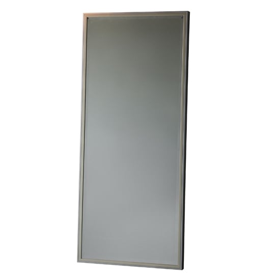 Photo of Findlay bevelled leaner floor mirror in champagne gold