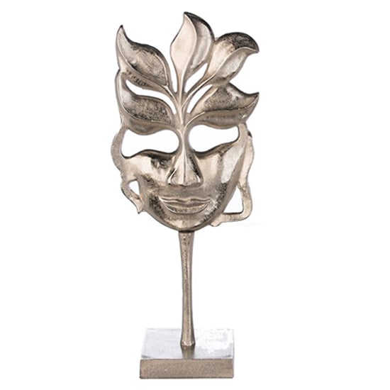 Photo of Flame lady aluminium small sculpture in antique silver
