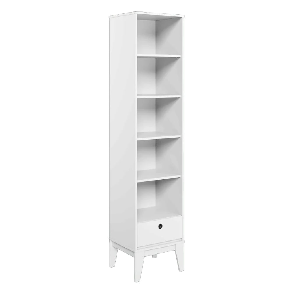 Read more about Fletcher wooden display cabinet with 1 drawer in white