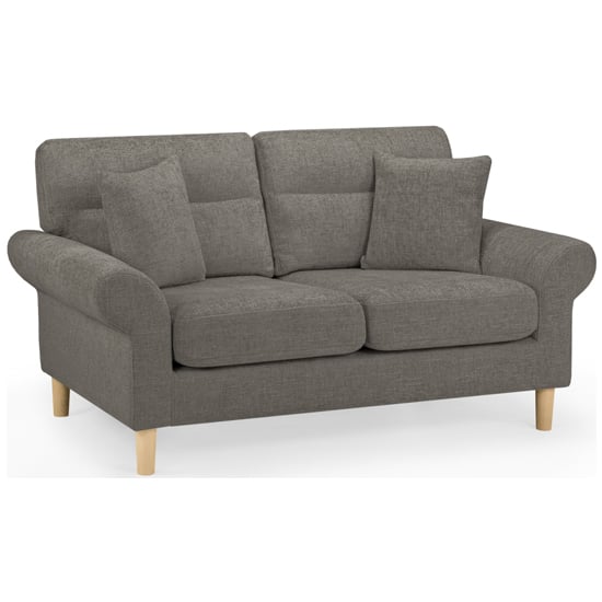 Product photograph of Folsom Fabric 2 Seater Sofa In Mocha from Furniture in Fashion