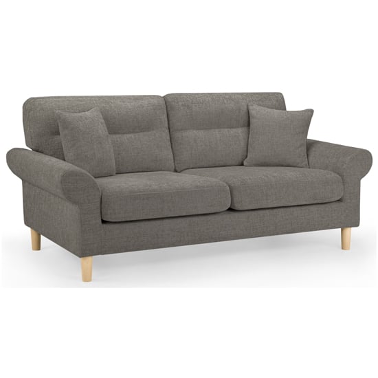 Product photograph of Folsom Fabric 3 Seater Sofa In Mocha from Furniture in Fashion