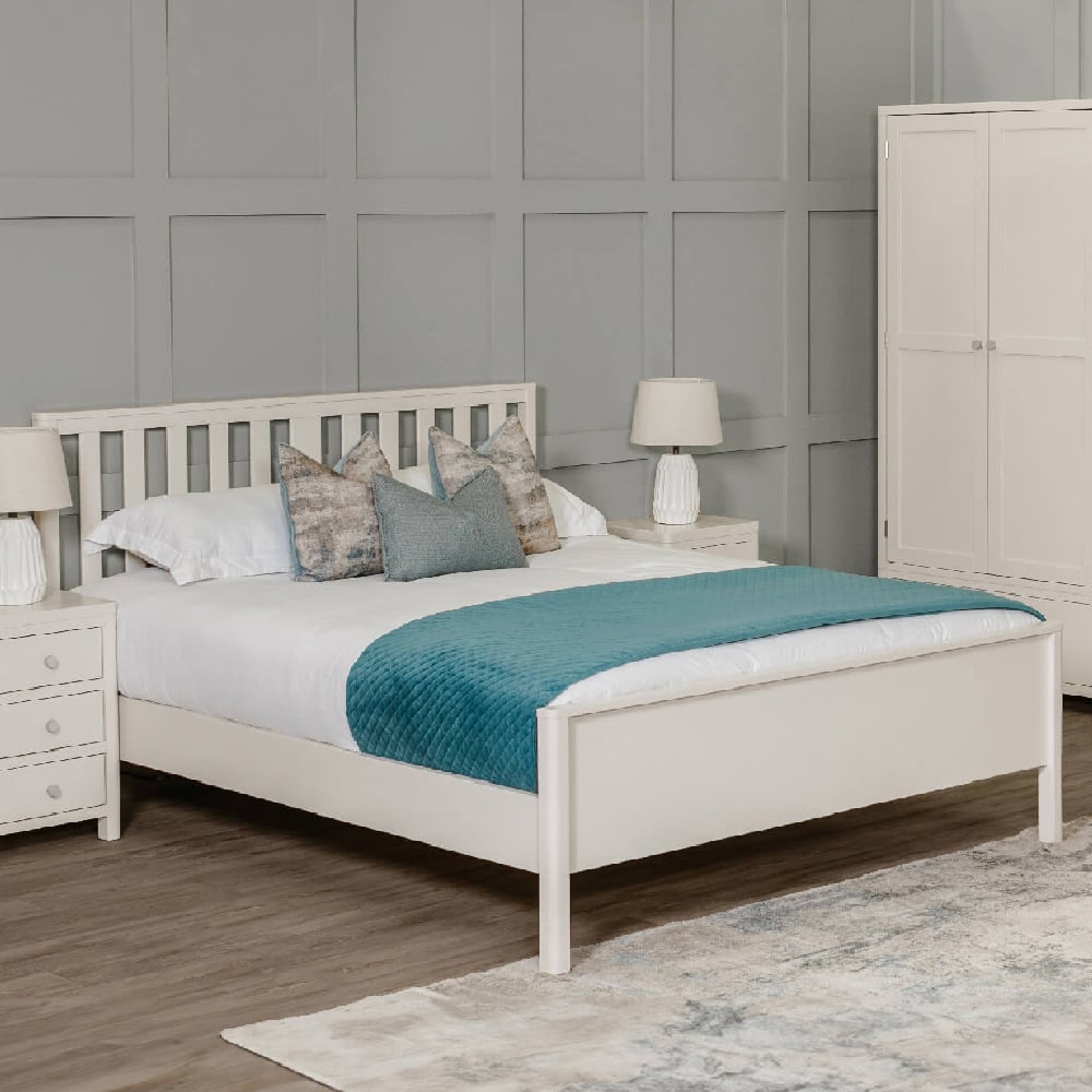 Read more about Folsom wooden low foot king size bed in natural