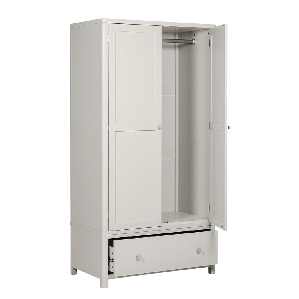 Product photograph of Folsom Wooden Wardrobe With 2 Doors In Natural from Furniture in Fashion