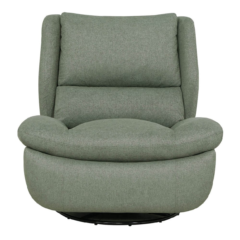 fontana fabric electric reclining swivel chair in sage