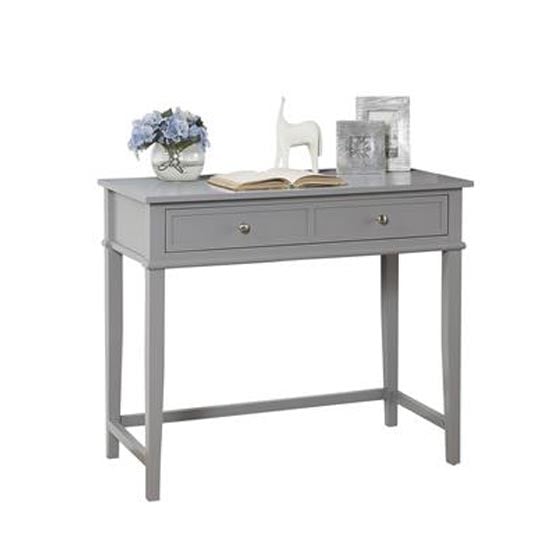 Franklin Wooden Laptop And Writing Desk In Grey Furniture In Fashion