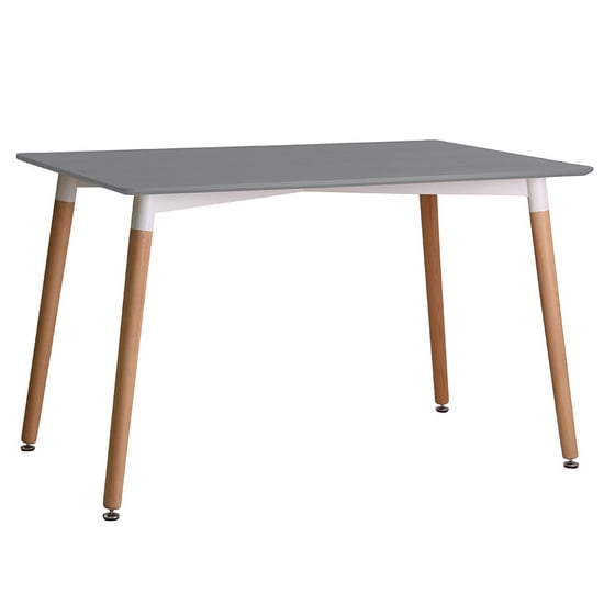 Product photograph of Frazer Rectangular Wooden Dining Table In Grey from Furniture in Fashion