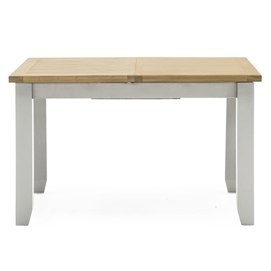 Product photograph of Freda Rectangular Wooden Dining Table In Grey And Oak from Furniture in Fashion