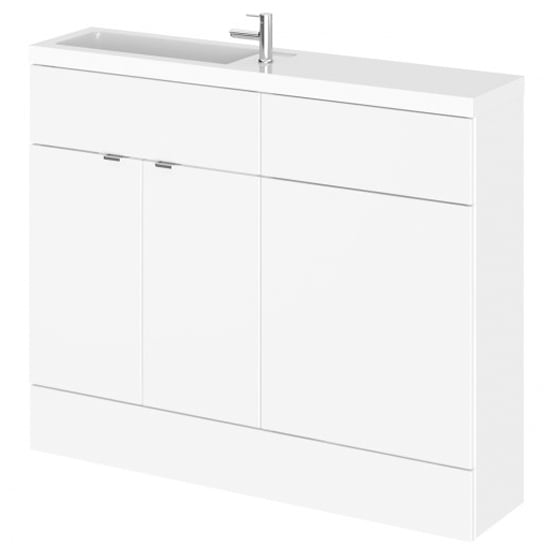 Read more about Fuji 120cm vanity unit with slimline basin in gloss white