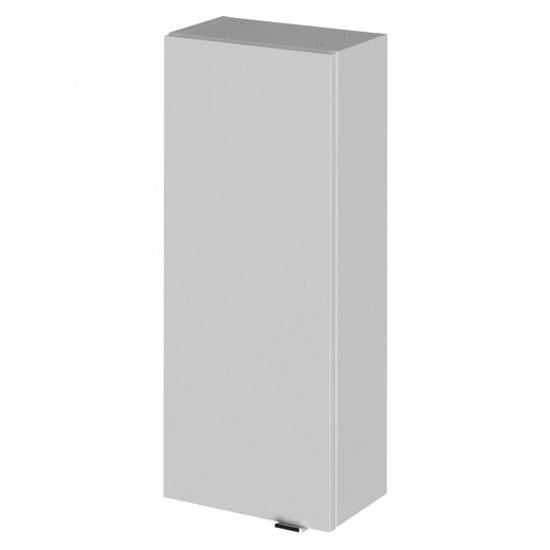 Product photograph of Fuji 30cm Bathroom Wall Unit In Gloss Grey Mist With 1 Door from Furniture in Fashion