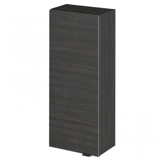 Product photograph of Fuji 30cm Bathroom Wall Unit In Hacienda Black With 1 Door from Furniture in Fashion