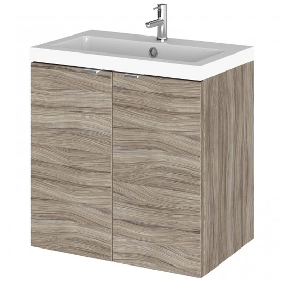 Product photograph of Fuji 50cm 2 Doors Wall Vanity With Basin 1 In Driftwood from Furniture in Fashion