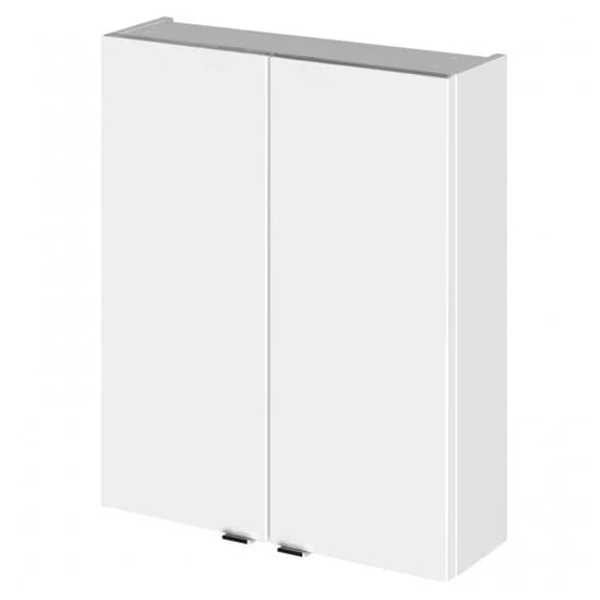 Product photograph of Fuji 50cm Bathroom Wall Unit In Gloss White With 2 Doors from Furniture in Fashion