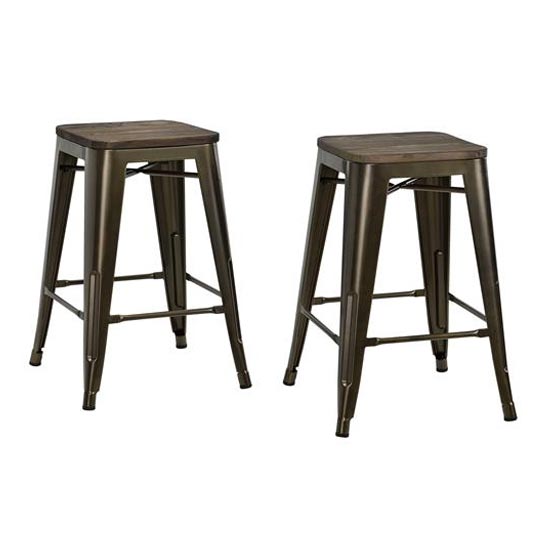 bronze metal counter stools