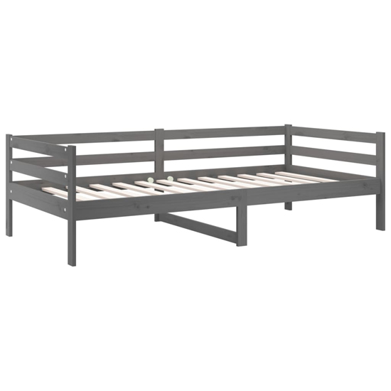 Galam Solid Pine Wood Day Bed In Grey | Furniture in Fashion