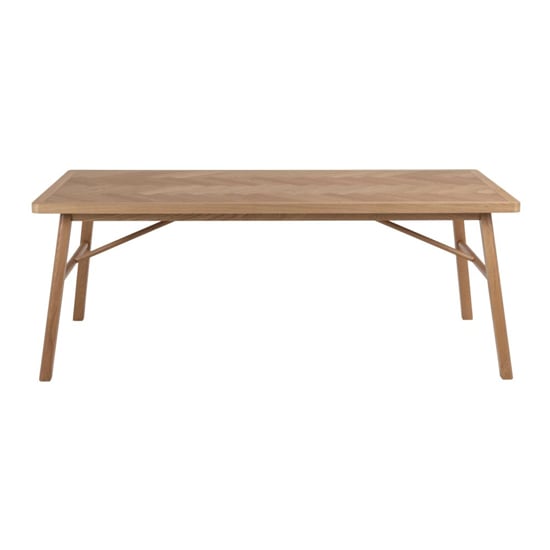 Galveston Wooden Dining Table In Matt Oak | Furniture in Fashion