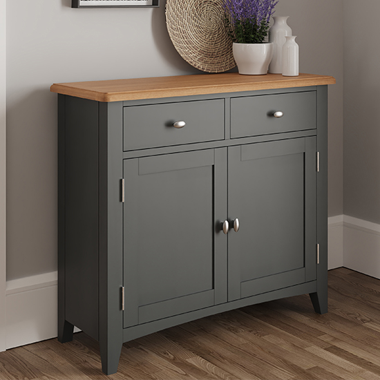 Product photograph of Gilford Wooden 2 Doors 2 Drawers Sideboard In Grey from Furniture in Fashion