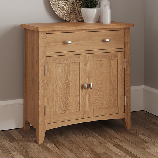 Product photograph of Gilford Wooden 2 Doors Sideboard In Light Oak from Furniture in Fashion