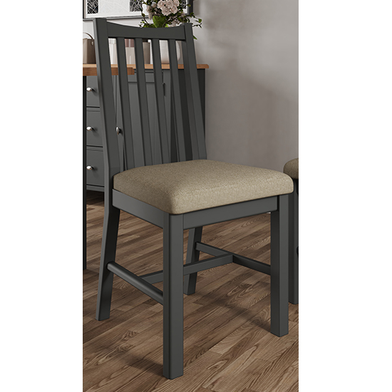 Product photograph of Gilford Wooden Dining Chair In Grey from Furniture in Fashion