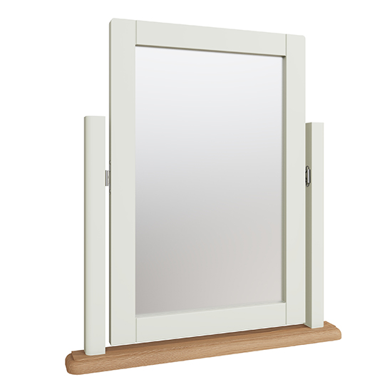 Product photograph of Gilford Wooden Trinket Dressing Mirror In White from Furniture in Fashion