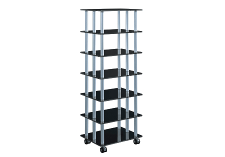 Black Glass Shelf Unit | Furniture in Fashion