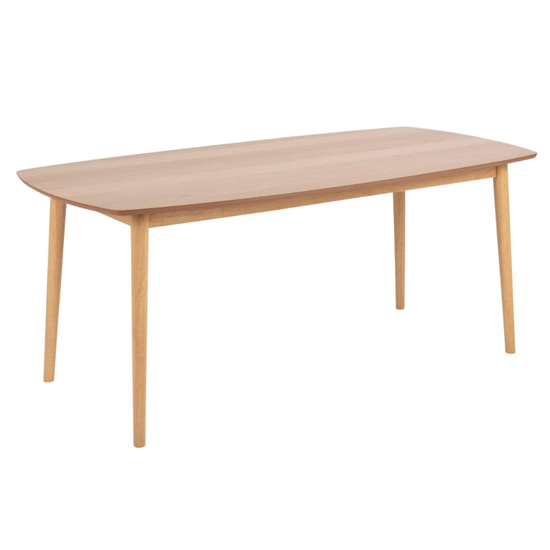 Product photograph of Hamden Rectanuglar Wooden Dining Table In Oak from Furniture in Fashion