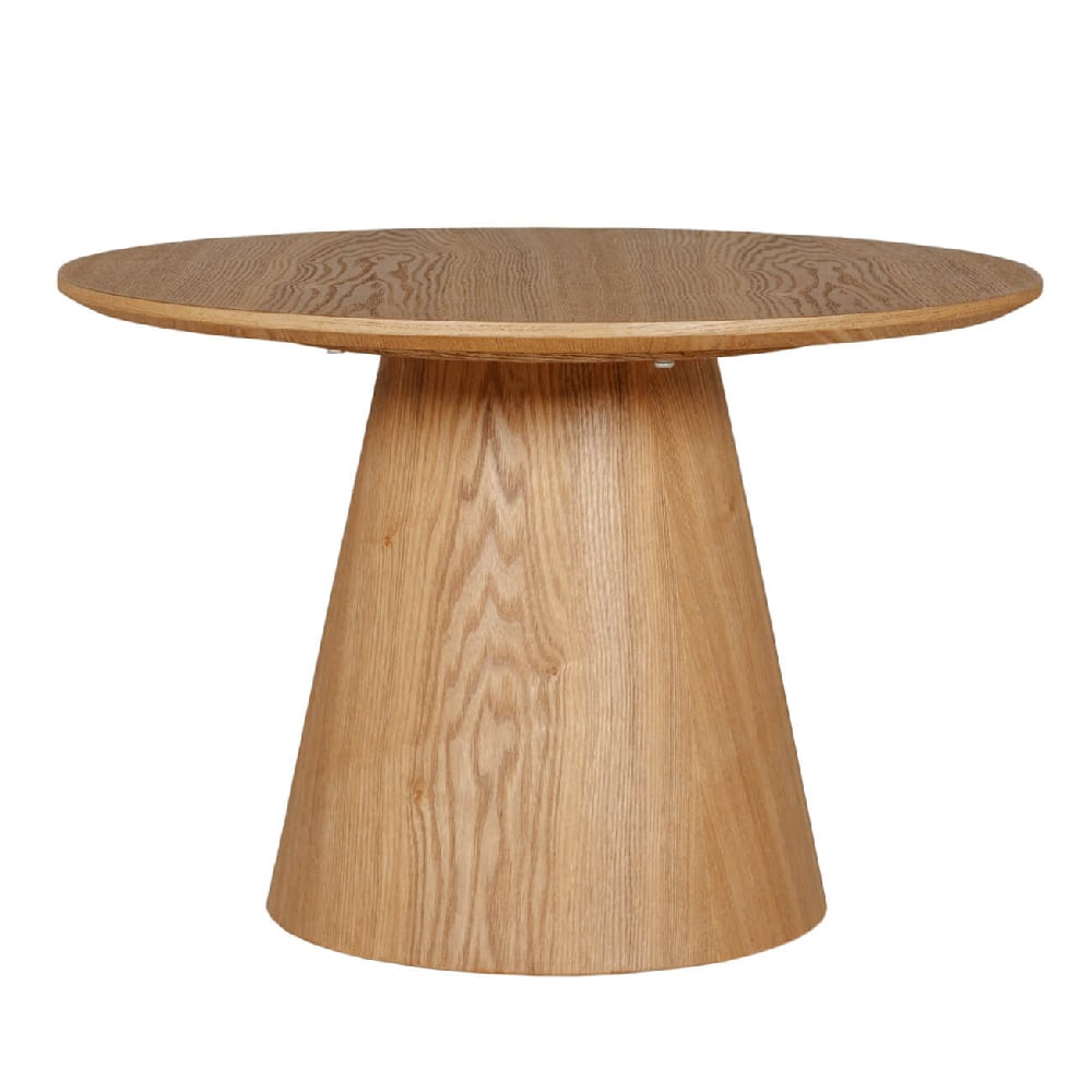 Product photograph of Hamel Wooden Round Coffee Table In Brown from Furniture in Fashion