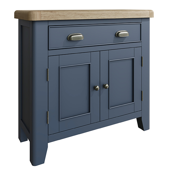 Read more about Hants wooden 2 doors and 1 drawer sideboard in blue