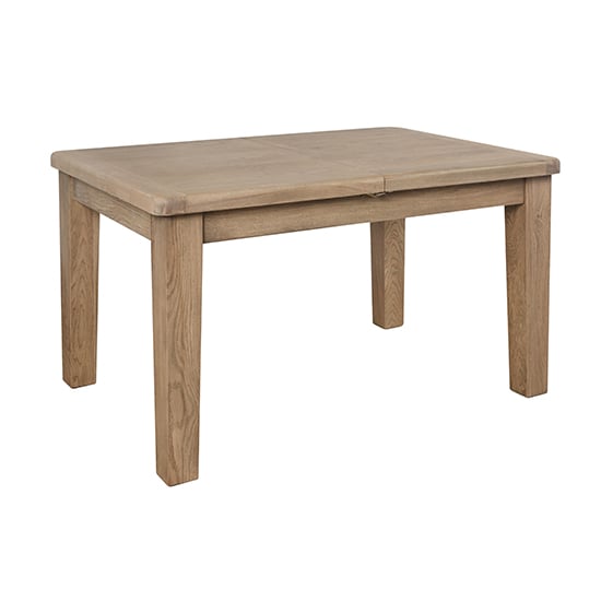 Read more about Hants extending wooden 180cm dining table in smoked oak