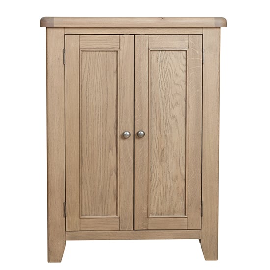 Hants Wooden Shoe Storage Cabinet In Smoked Oak | Furniture in Fashion