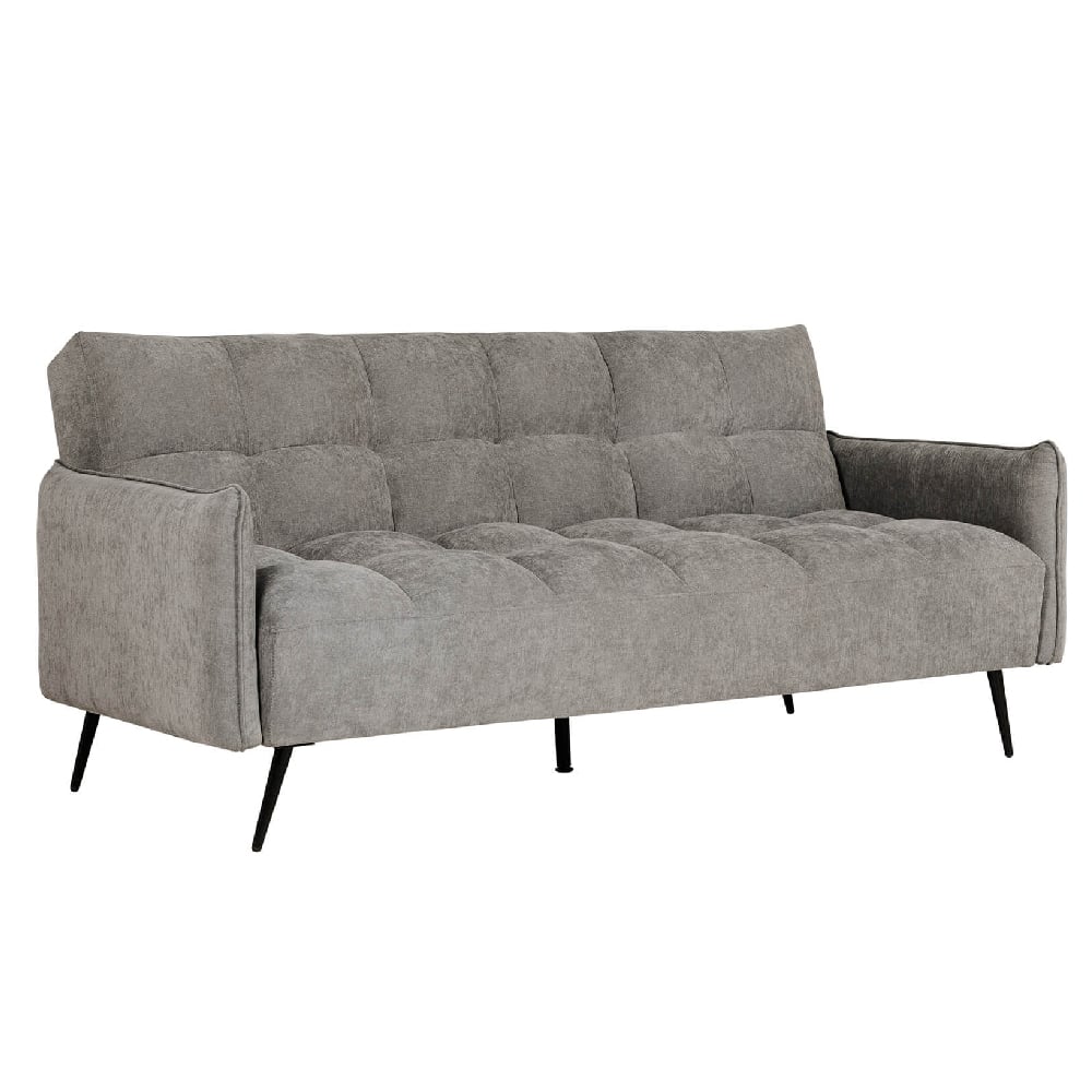 Product photograph of Hartford Fabric Sofa Bed With Black Legs In Dark Grey from Furniture in Fashion