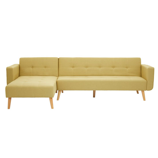 Hausa Velvet Upholstered Corner Sofa In Olive | Furniture in Fashion