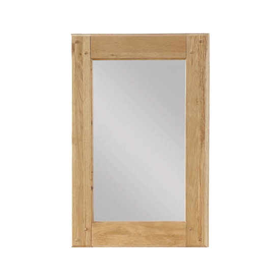 Product photograph of Heaton Bedroom Mirror With Oak Frame from Furniture in Fashion